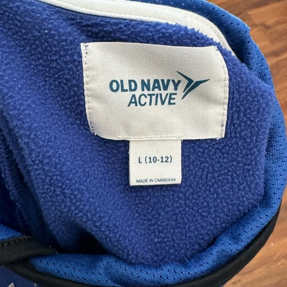 Old Navy Blue Baseball Graphic Hoodie